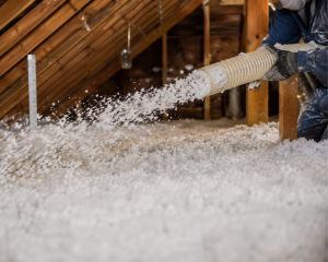 Blown In Insulation Installation